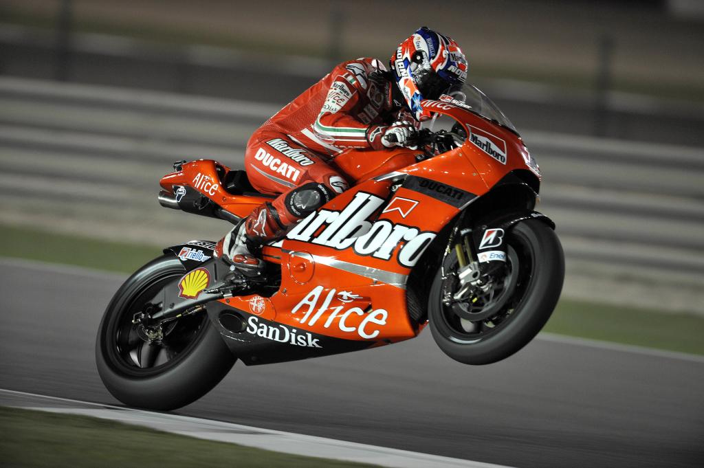 Updated: Stoner Quickest After Second MotoGP Practice Friday Night In Qatar