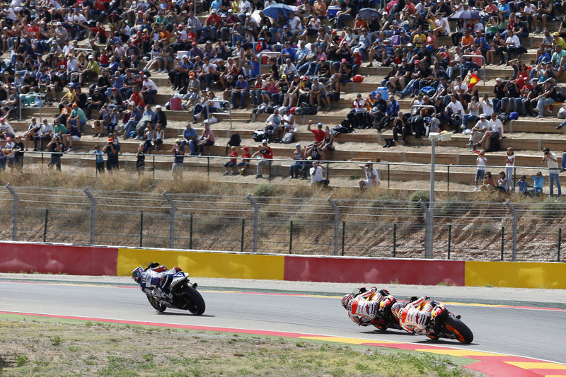 Marquez Assessed Penalty Point For Contact With Pedrosa At Motorland Aragon