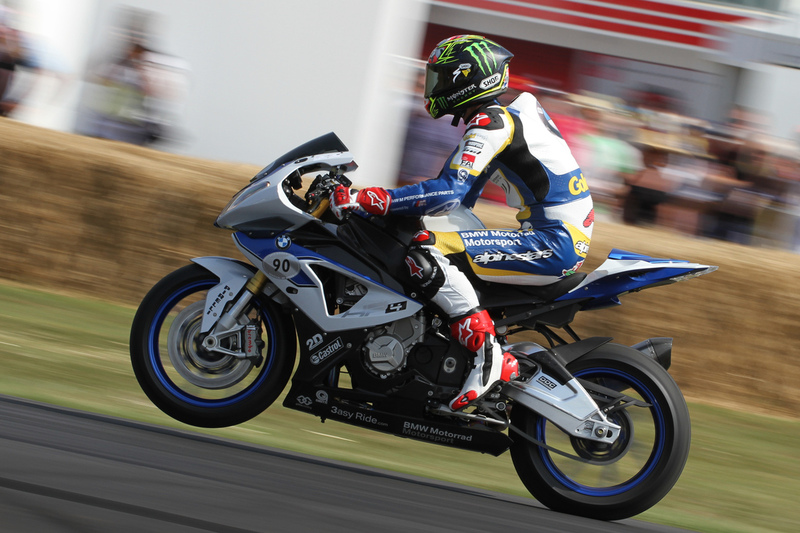 Chaz Davies Rides BMW Streetbikes At Goodwood
