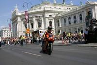 KTM Racers Ride Through Downtown Vienna To Promote Czech GP