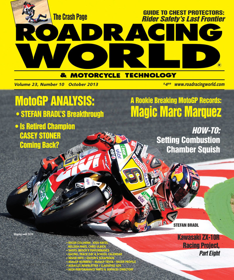 The October 2013 Issue of Roadracing World Magazine Is Brought To You By....