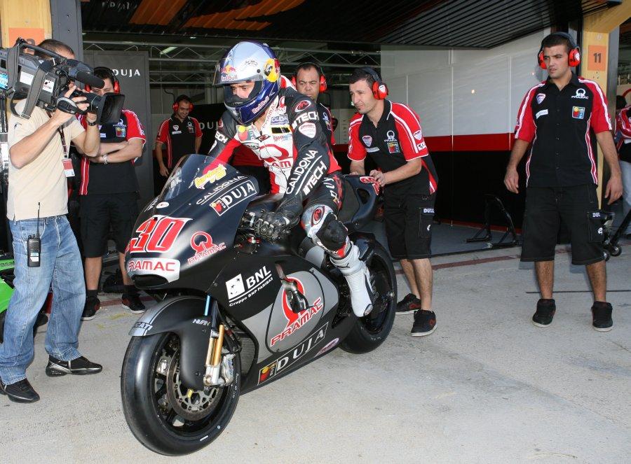 Six-Time Trials World Champion Tests Pramac D’Antin MotoGP Ducati At Valencia