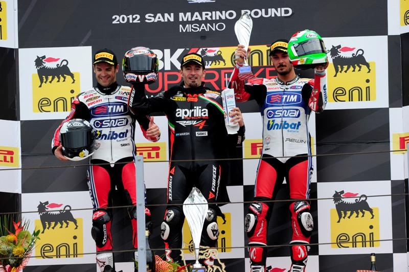 eni FIM World Superbike Race One Results From Misano