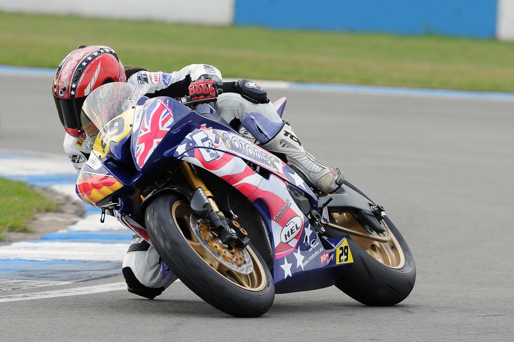 AMA Pro Melissa Paris Tests In England For Next Weekend's British Supersport Cup Races