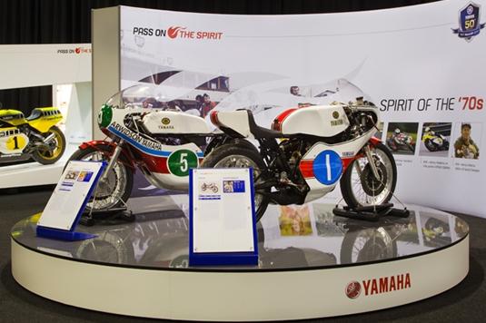 Yamaha's 50th Anniversary Of GP Racing Celebration Continues At Motorcycle Shows In England, France