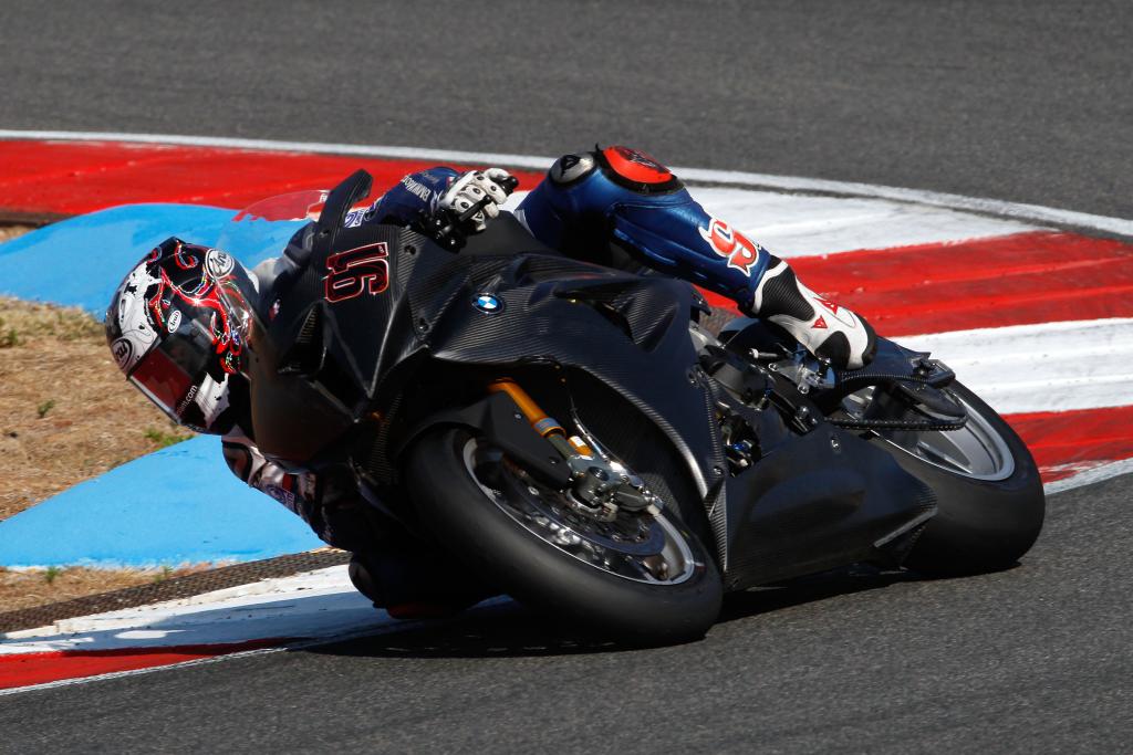 Haslam, Melandri Test 2012 BMW S1000RR Superbike At Portimao