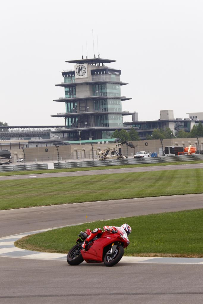 Nicky Hayden Samples Repaved Road Course At Indianapolis Motor Speedway