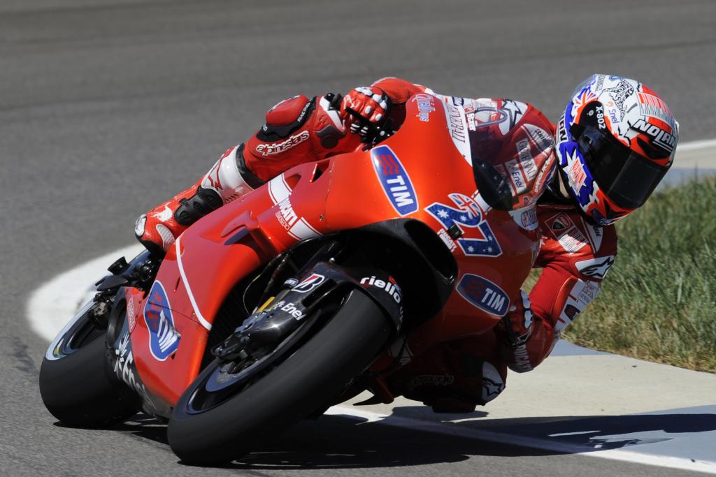 Updated: Stoner Tops Opening MotoGP Practice At Red Bull Indianapolis GP, Hayden And Spies Crash