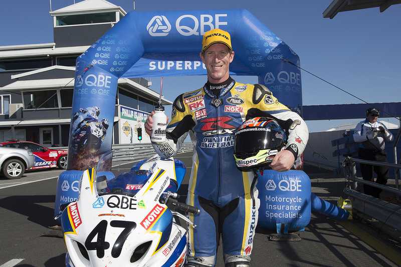 Team Suzuki's Maxwell Wins QBE Australian Superbike Superpole At Phillip Island