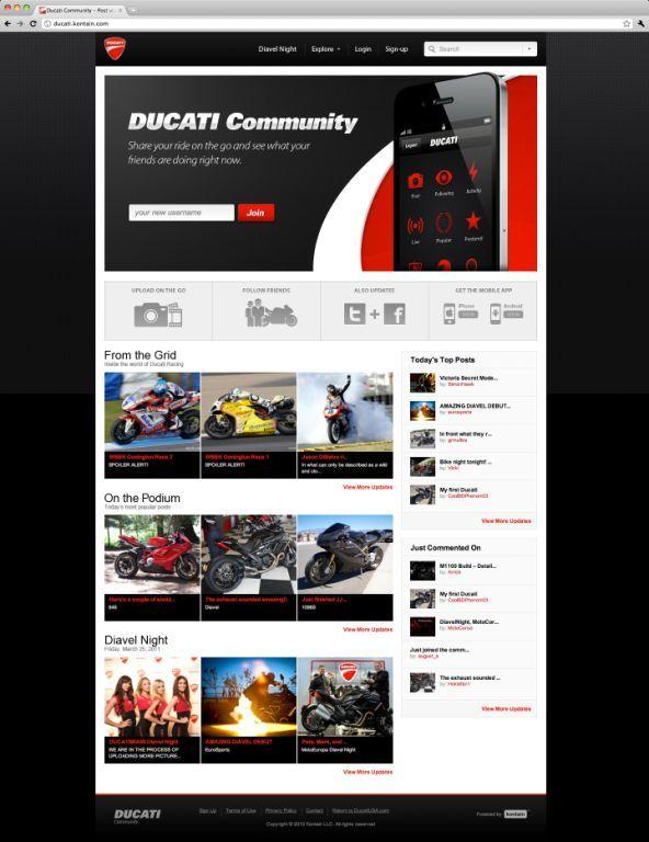 Ducati Hopes To Connect Enthusiasts Via New Social Media Website