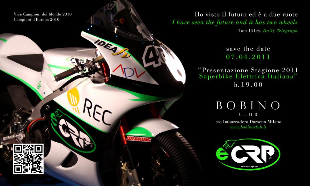 eCRP 1.4 Electric Racebike To Be Displayed April 7 In Milan, Italy