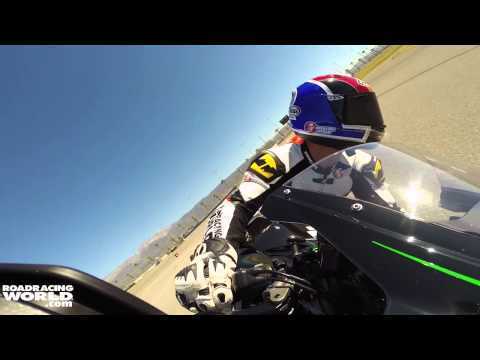 Video: Kawasaki Ninja H2 Supercharged Streetbike On The Racetrack At Auto Club Speedway