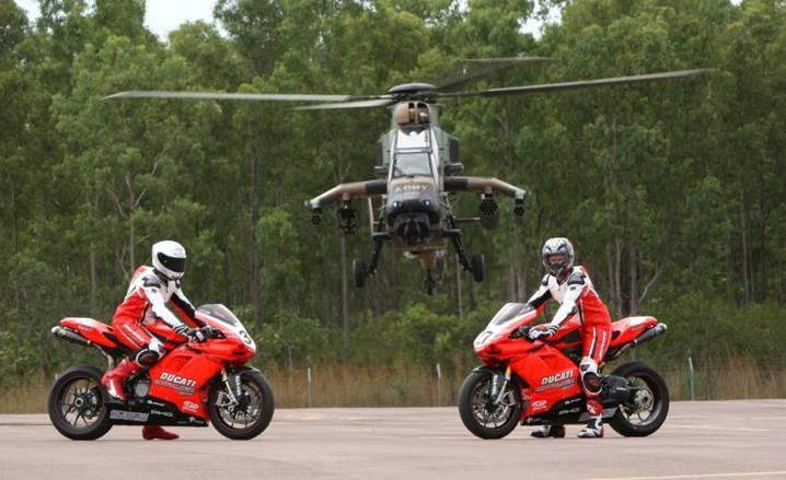 Australian Superbike Team Visits Military Aviation Unit