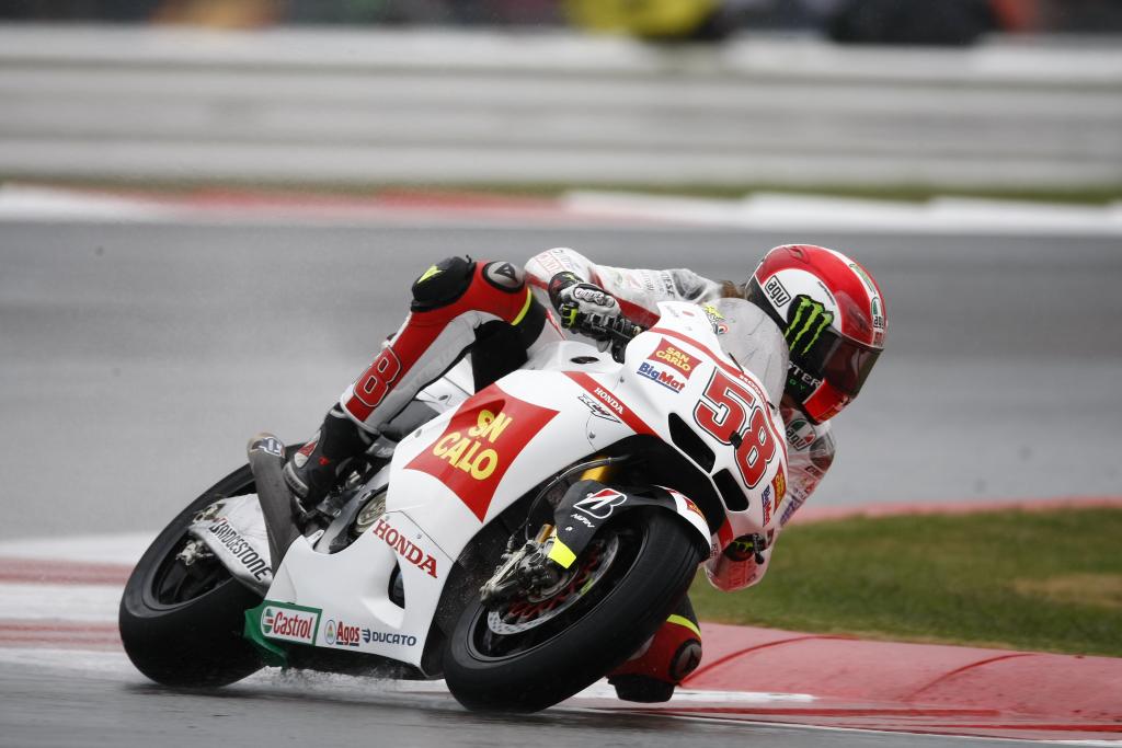 Simoncelli Over Rossi, Stoner In Wet First MotoGP Practice At Assen