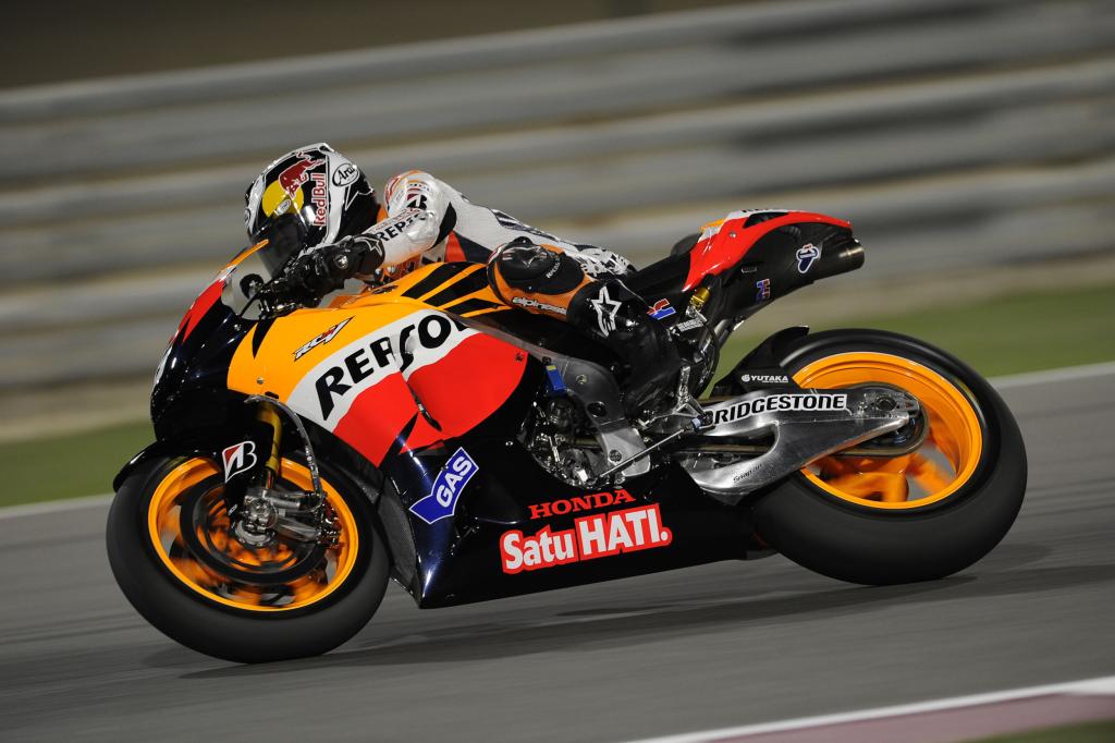 Pedrosa Quickest On First Night Of MotoGP Testing In Qatar