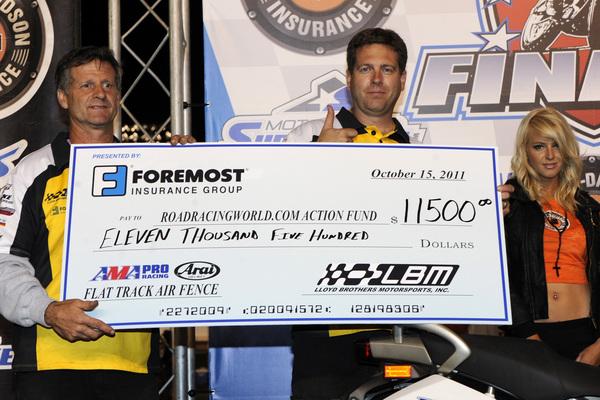 Lloyd Brothers Motorsports' Raffle Raises $11,500 For Soft Barriers For AMA Pro Flat Track