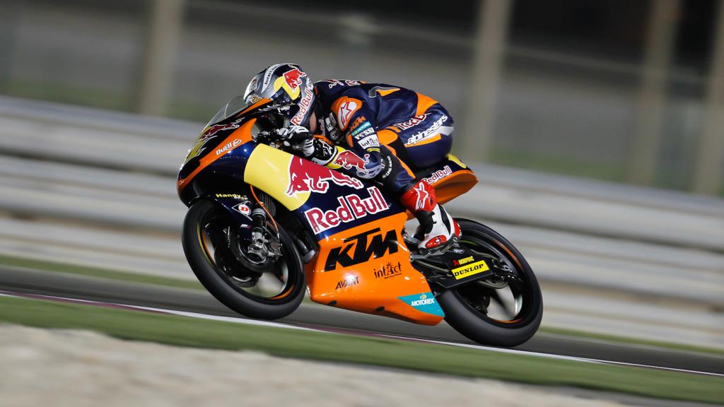 Cortese Puts KTM On Pole Position For First-Ever Moto3 Race, In Qatar