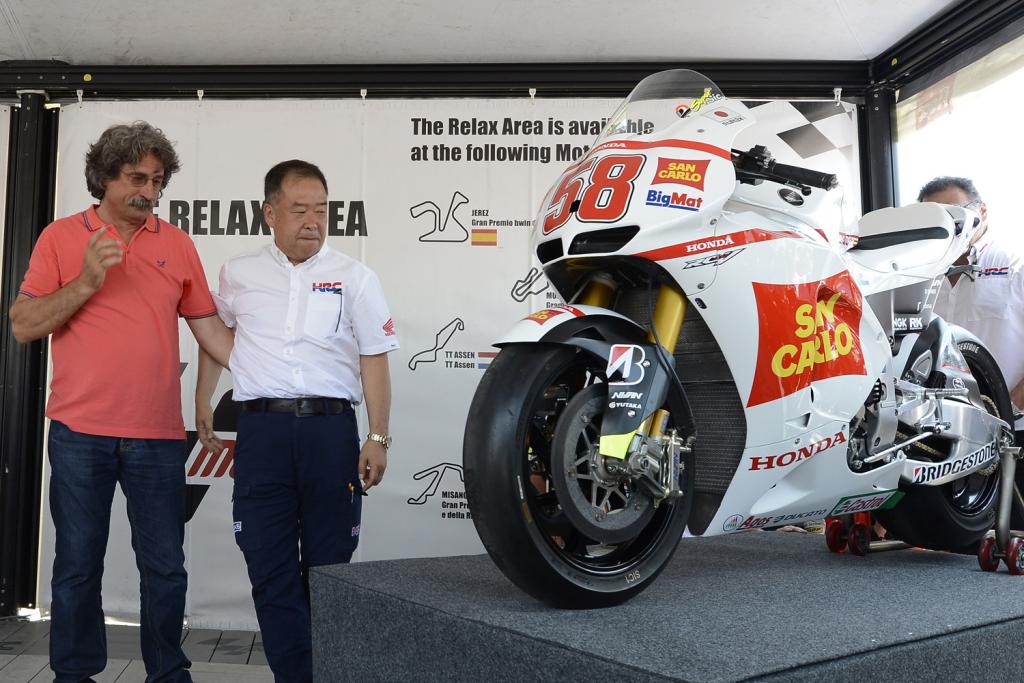 HRC Gives The Late Marco Simoncelli's Family Honda RC212V And CBR1000RR