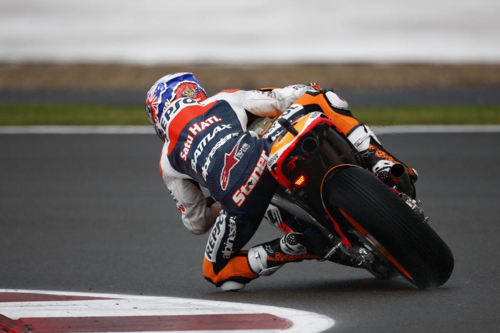 Stoner Fastest In Dry Second MotoGP Practice In England
