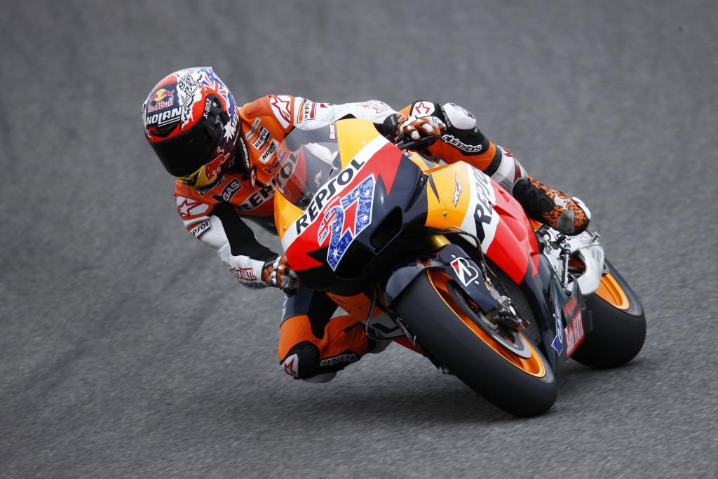 Stoner Tests 2012 Honda MotoGP Racebike At Jerez