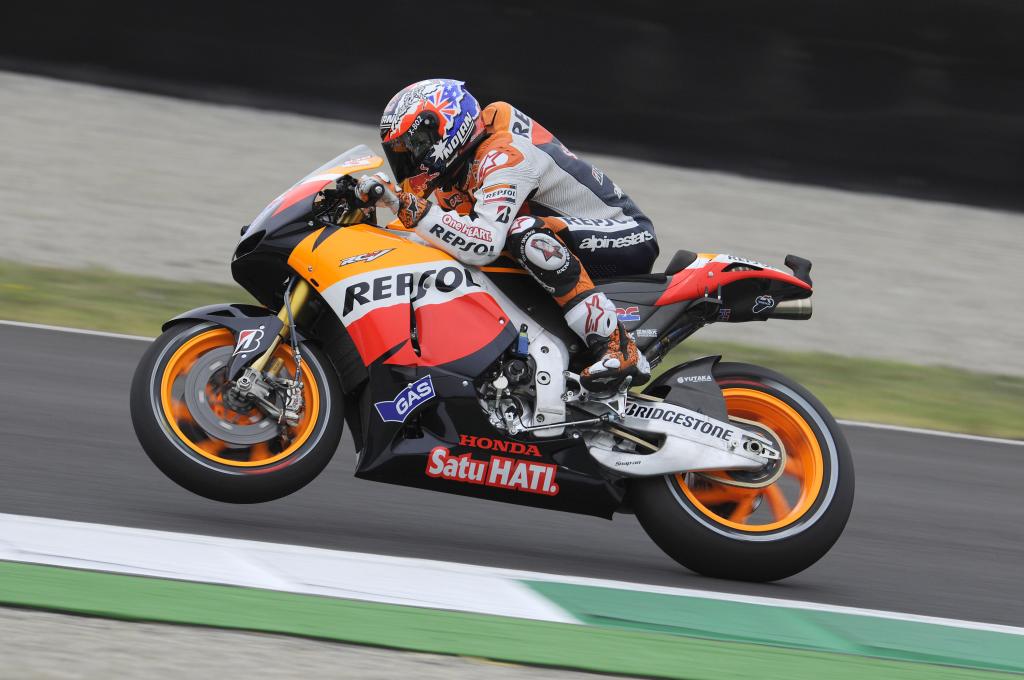 Stoner Uses New Lap Record To Top Spies In MotoGP Qualifying At Mugello
