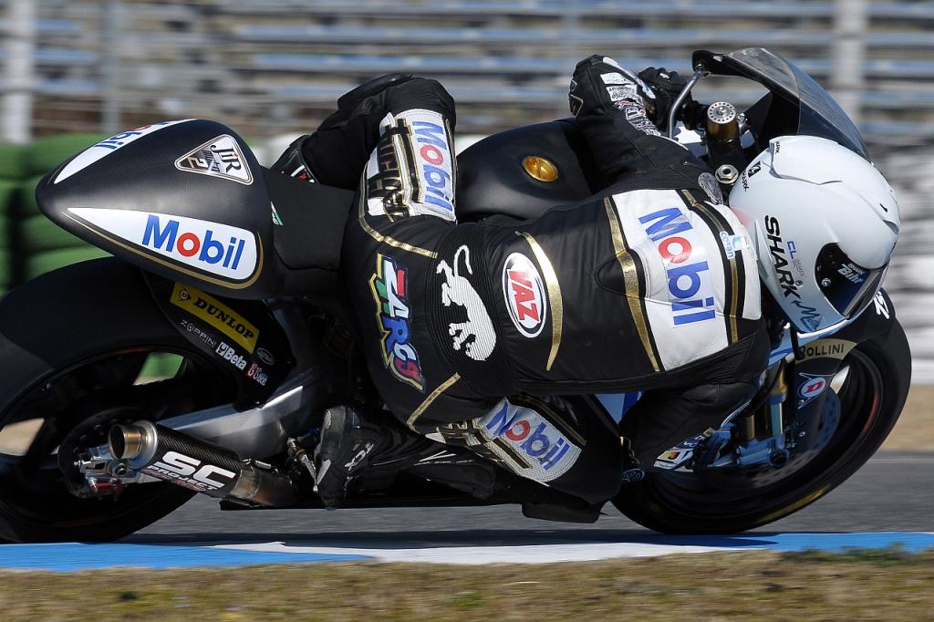 Team JiR Riders Working On Riding Styles During Day One Of IRTA Moto2 Test At Jerez
