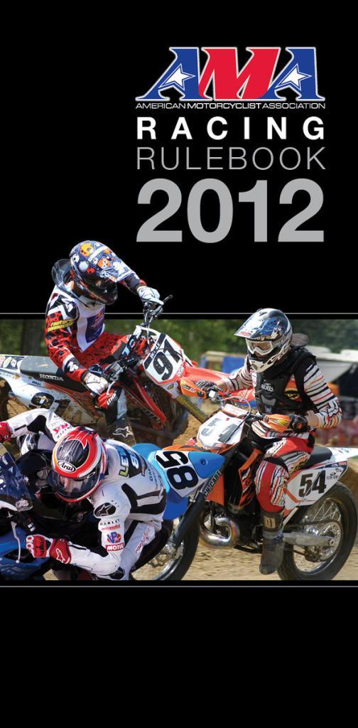 American Motorcyclist Association Releases 2012 Amateur Competition Rulebook